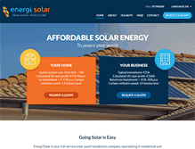 Tablet Screenshot of energisolar.com
